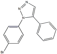 1-(4-Bromophenyl)-5-phenyl-1H-1,2,3-triazole Struktur