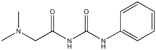 1-(N,N-Dimethylglycyl)-3-phenylurea Struktur