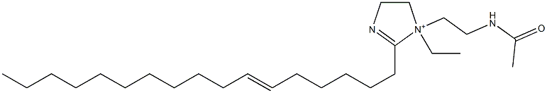 1-[2-(Acetylamino)ethyl]-1-ethyl-2-(6-heptadecenyl)-2-imidazoline-1-ium Struktur