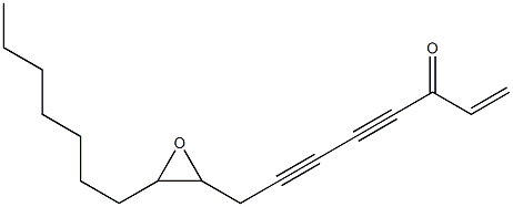 9,10-Epoxy-1-heptadecene-4,6-diyn-3-one Struktur