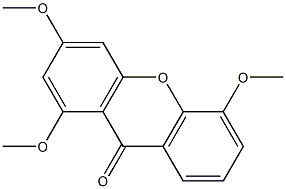 1,3,5-Trimethoxyxanthone Struktur