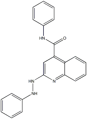 N-Phenyl-2-(2-phenylhydrazino)quinoline-4-carboxamide Struktur