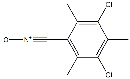 3,5-Dichloro-2,4,6-trimethylbenzonitrileoxide Struktur