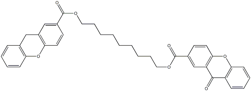 9-Oxo[2,2'-[nonamethylenebis(oxycarbonyl)]bis[9H-xanthene]] Struktur