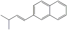 (E)-1-(2-Naphtyl)-3-methyl-1-butene Struktur