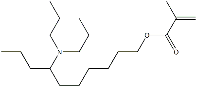 Methacrylic acid 7-(dipropylamino)decyl ester Struktur