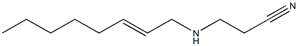 3-(2-Octenylamino)propionitrile Struktur