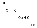 Pentachromium gallium Struktur