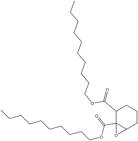 7-Oxabicyclo[4.1.0]heptane-1,2-dicarboxylic acid didecyl ester Struktur