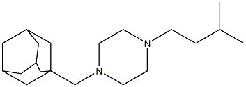 1-Isopentyl-4-(1-adamantylmethyl)piperazine Struktur