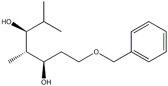 (3R,4S,5S)-1-(Benzyloxy)-4,6-dimethylheptane-3,5-diol Struktur