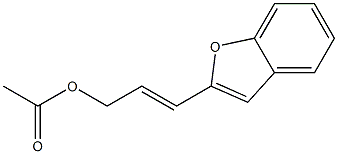 2-(3-Acetoxy-1-propenyl)benzofuran Struktur