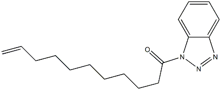 1-(1H-Benzotriazole-1-yl)-10-undecene-1-one Struktur