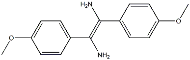 1,2-Bis(4-methoxyphenyl)ethene-1,2-diamine Struktur