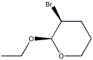 (2R,3S)-3-Bromo-2-ethoxytetrahydro-2H-pyran Struktur