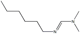 N,N-Dimethyl-N'-hexylformamidine Struktur