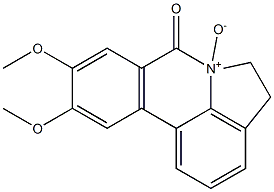 4,5-Dihydro-9,10-dimethoxy-7-oxo-7H-pyrrolo[3,2,1-de]phenanthridine 6-oxide Struktur