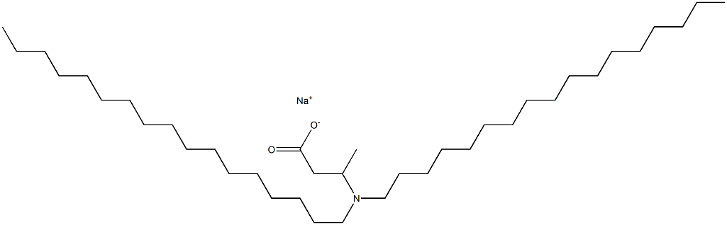 3-(Diheptadecylamino)butyric acid sodium salt Struktur