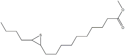 11,12-Epithiohexadecanoic acid methyl ester Struktur