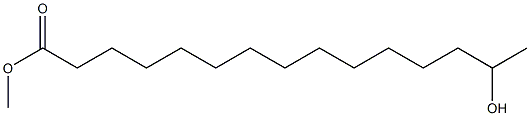 14-Hydroxypentadecanoic acid methyl ester Struktur