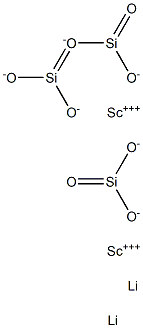 Silicic acid lithiumscandium salt Struktur