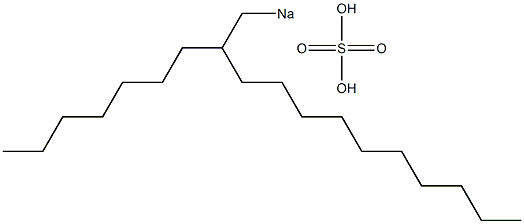 Sulfuric acid 2-heptyldodecyl=sodium salt Struktur