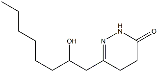 4,5-Dihydro-6-[2-hydroxyoctyl]pyridazin-3(2H)-one Struktur