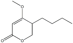 5,6-Dihydro-5-butyl-4-methoxy-2H-pyran-2-one Struktur