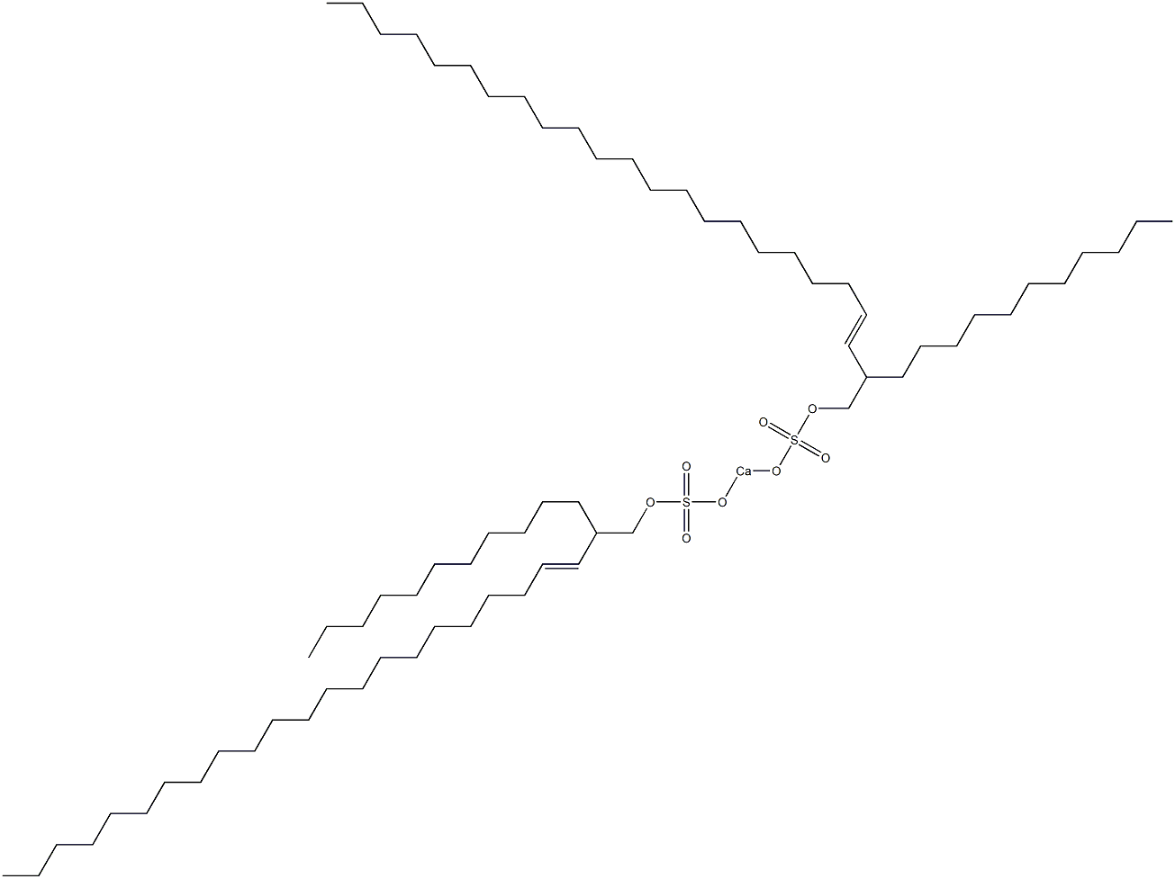 Bis(2-undecyl-3-tetracosenyloxysulfonyloxy)calcium Struktur