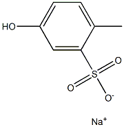 5-Hydroxy-2-methylbenzenesulfonic acid sodium salt Struktur