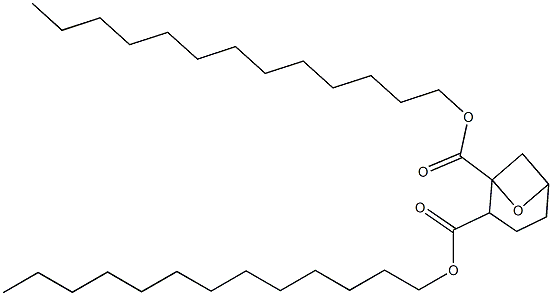 7-Oxabicyclo[3.1.1]heptane-1,2-dicarboxylic acid ditridecyl ester Struktur