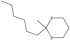 2-Hexyl-2-methyl-1,3-dithiane Struktur