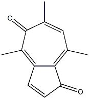 4,6,8-Trimethylazulene-1,5-dione Struktur