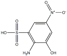 6-Amino-5-hydroxy-3-nitrobenzenesulfonic acid Struktur