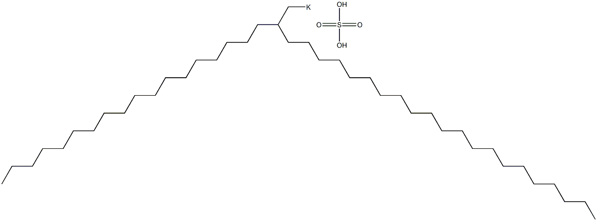 Sulfuric acid 2-octadecyltricosyl=potassium salt Struktur