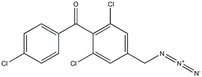 3,5-Dichloro-4-(4-chlorobenzoyl)benzyl azide Struktur