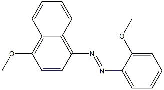 1-[(2-Methoxyphenyl)azo]-4-methoxynaphthalene Struktur