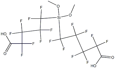 Bis(2,2,3,3,4,4,5,5-octafluorovaleric acid)dimethoxysilanediyl ester Struktur