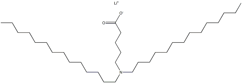 5-(Ditetradecylamino)valeric acid lithium salt Struktur