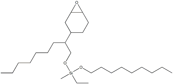 2-(3,4-Epoxycyclohexan-1-yl)ethylmethyldi(nonyloxy)silane Struktur