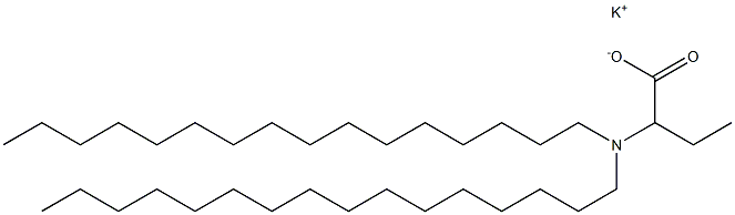 2-(Dihexadecylamino)butyric acid potassium salt Struktur