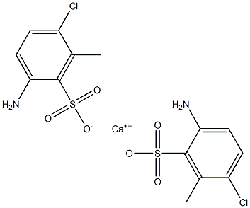 Bis(2-amino-5-chloro-6-methylbenzenesulfonic acid)calcium salt Struktur