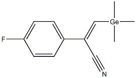 (Z)-2-(4-Fluorophenyl)-3-(trimethylgermyl)propenenitrile Struktur