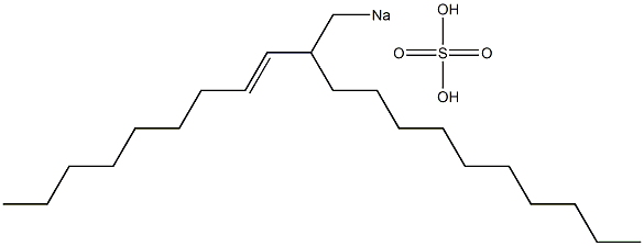 Sulfuric acid 2-(1-nonenyl)dodecyl=sodium ester salt Struktur