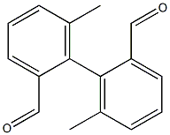 6,6'-Dimethylbiphenyl-2,2'-dicarbaldehyde Struktur