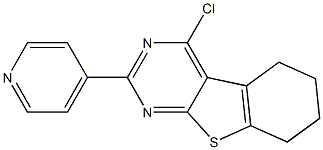 4-Chloro-5,6,7,8-tetrahydro-2-(4-pyridinyl)[1]benzothieno[2,3-d]pyrimidine Struktur