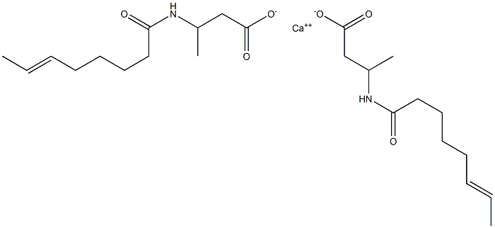 Bis[3-(6-octenoylamino)butyric acid]calcium salt Struktur