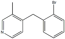 3-Methyl-4-(2-bromobenzyl)pyridine Struktur