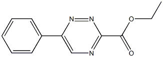 3-(Ethoxycarbonyl)-6-phenyl-1,2,4-triazine Struktur