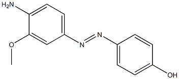 4'-Hydroxy-3-methoxy-4-aminoazobenzene Struktur